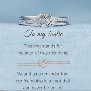 Best Friend Knot Ring Sterling Silver 7